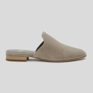 EILEEN FISHER Dion Suede Leather Mule Loafer Slide
